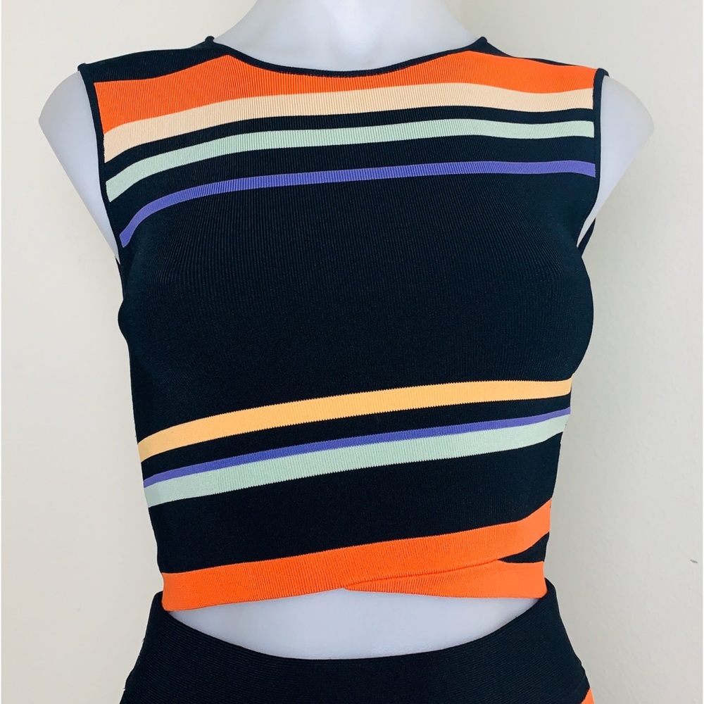 Ted Baker Xammie Tribal Stripe Wrap Crop Top